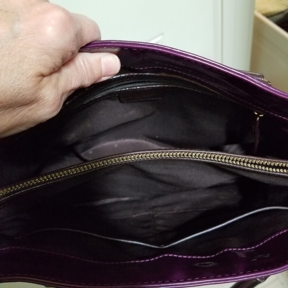 Beautiful Kate Spade purple patent leather purse. - Picture 5 of 7